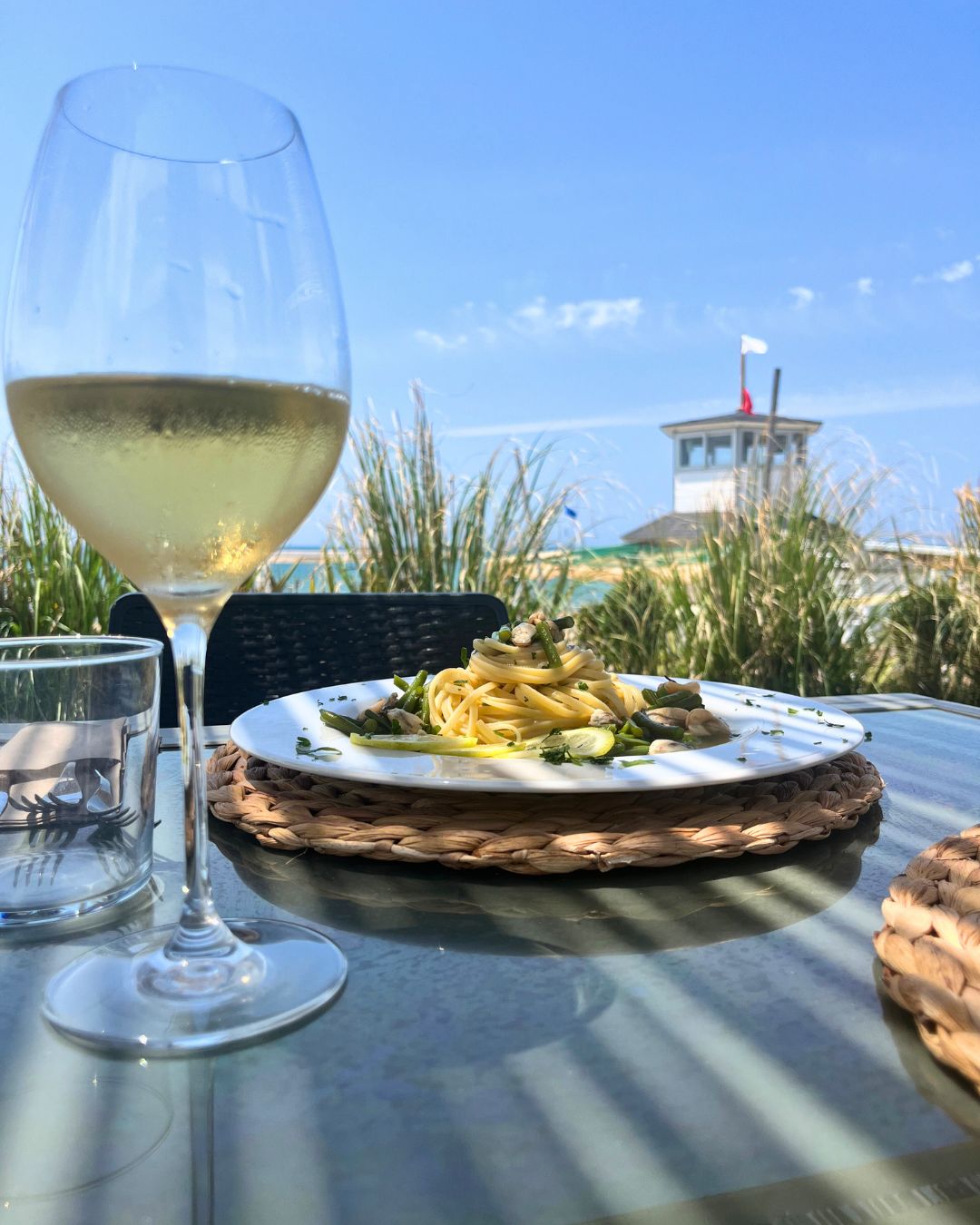 linguine al limone con fagiolini e cozze
